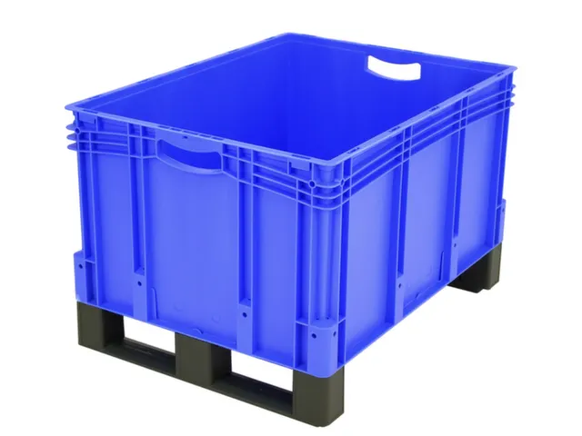 Euronorm Stapelkrat Pp 420x800x600mm 169l Dubbele Bodem Sledepoten