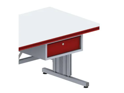 Lade,v. paktafel,HxBxD 200x527x510mm,romp RAL9006,front RAL3003
