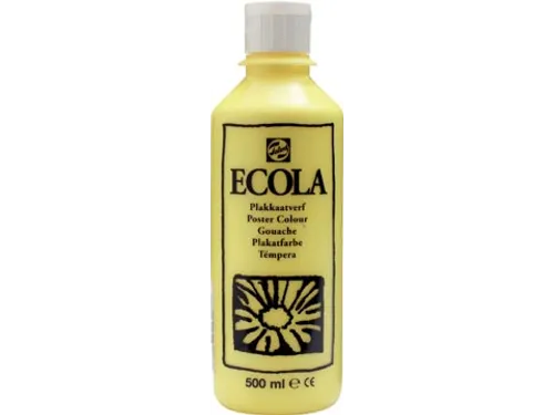 Plakkaatverf Ecola Flacon van 500 ml Citroengeel