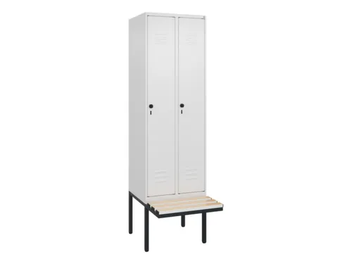 locker voor scheiding van kleding,HxBxD 2120x600x815mm,2vak