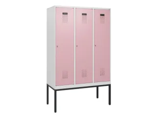 schoollocker,HxBxD 1950x1200x500mm,3vak,vak B 400mm,cil.-slot - 1