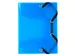 Elastomap 3-Kleps Polypropyleen Crystal Pocket Formaat 12x16cm Assorti