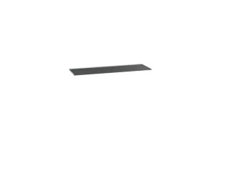 afrolrand,v. ladekast,BxD 1300x550mm,zwart - 3