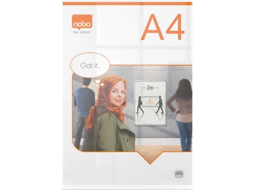 Premium Plus acryl informatiebord, met voet, ft A4