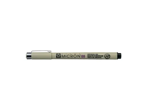 Fineliner Sakura pigma micron 08 zwart 0.5mm