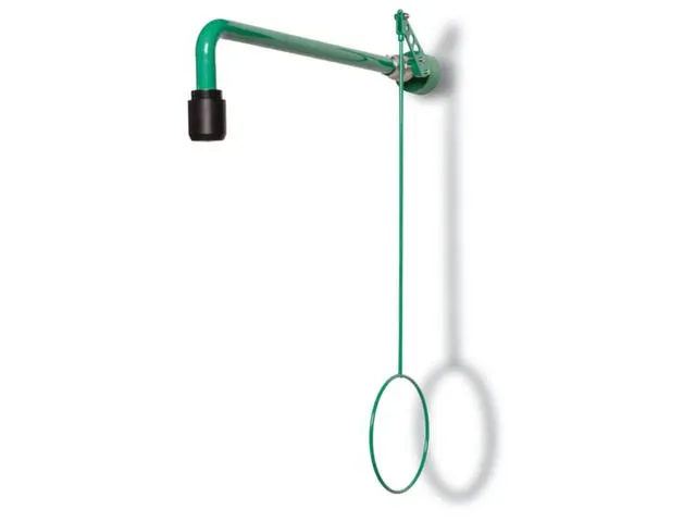 Nooddouche Wandmontage Schroefdraad 3/4 Buiten Rvs/messing