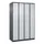 dubbeldekse locker,HxBxD 1850x1200x500mm,4x2vak.,vak B 300mm,cil.-slot