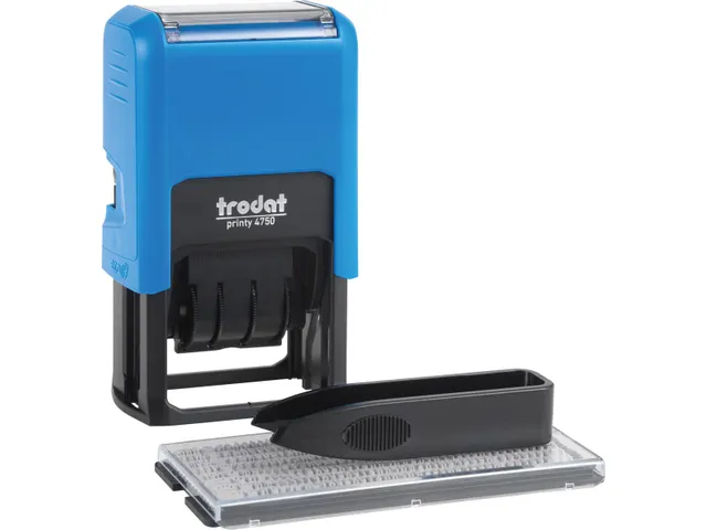 Trodat Stempelkissen 6/56/2 - Zweifarbig Blau/rot Für Stempel