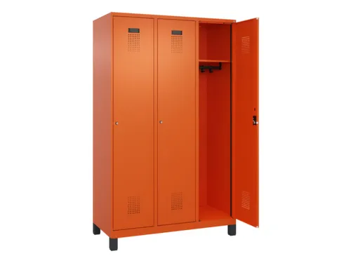 locker,HxBxD 1950x1200x500mm,3vak,vak B 400mm,cil.-slot,voeten
