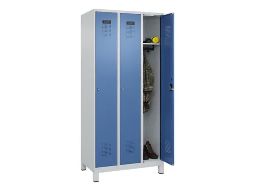 locker,HxBxD 1950x900x500mm,3vak,vak B 300mm,cil.-slot,voeten