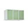 opzetkast,v. locker,3vak.,vak B 300mm,HxBxD 500x900x500mm,vleugeldeur