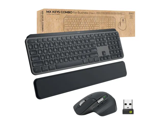 Logitech MX Keys Combo Toetsenbord AZERTY Frans + muis
