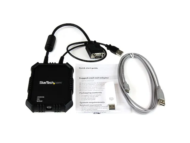 USB 2.0 KVM console - draagbare laptop Crash cart adapter met bestands