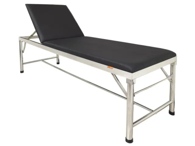 onderzoeksbank,kunstleer zwart,HxLxB 650x1900x600mm,2-dlg.
