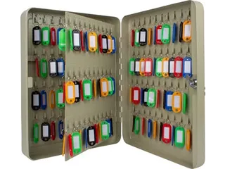 Sleutelkast Voor 140 Sleutelhangers Grijs Inclusief 2 Sleutels - 3