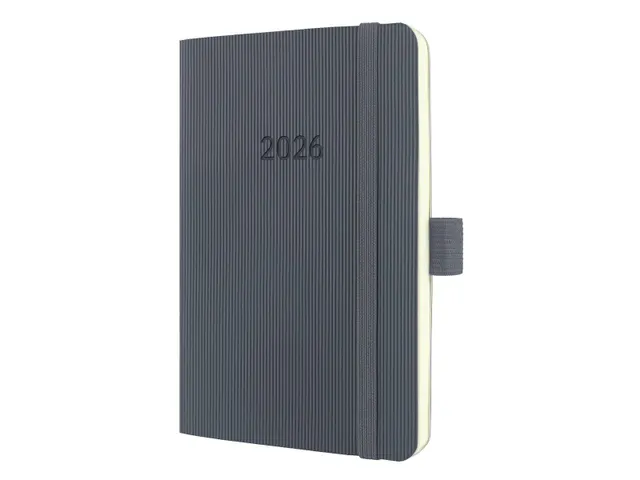 Weekagenda Conceptum A6 2026 (NL/FR/EN/DU) dark grey softcover