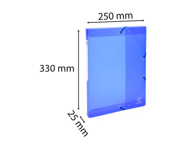 Boite de classement en polypropylène Dos 25mm Chromaline - A4 - Bleu