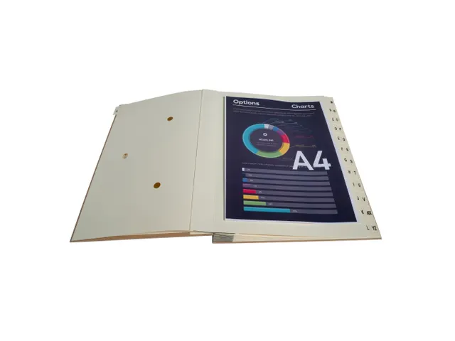 Trieur rigide 24 compartiments de A à Z Forever Kraft - A4 - Kraft br