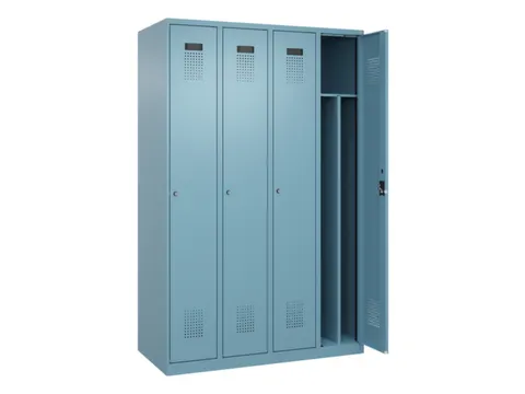 locker voor scheiding van kleding,HxBxD 1850x1200x500mm,4vak
