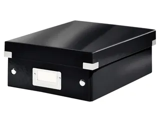 Sorteerbox WOW Click & Store 220x100x282mm zwart 84% gerecycled karton - 1