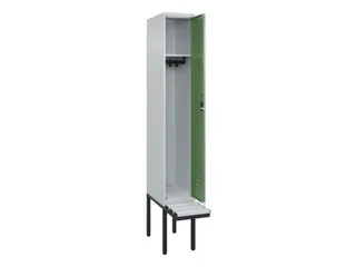 locker met bank,HxBxD 2120x300x815mm,1vak,vak B 300mm,cil.-slot - 2