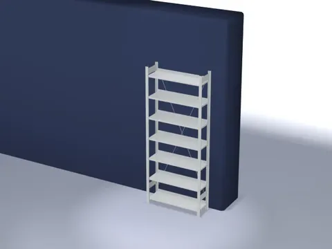 dossierstelling,grondveld,HxBxD 2350x1060x335mm,vaklast 60kg