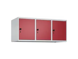 opzetkast,v. locker,3vak.,vak B 400mm,HxBxD 500x1200x500mm,vleugeldeur