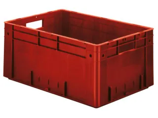 Euronorm Stapelkrat 270x600x400mm 50l Gesloten Rood - 1