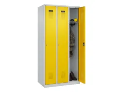 locker,HxBxD 1850x900x500mm,3vak,vak B 300mm,cil.-slot,staand op vloer