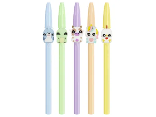 Balpen Bic Cristal dierenfiguren assorti
