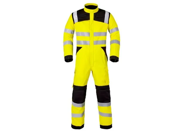 Havep 20435 coverall, houtskool/fluo geel, maat 52, per stuk