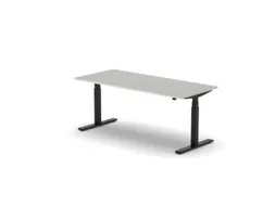 Elektrisch ihv bureau,HxBxD 650-1310x1800x800mm,blad lichtgrijs