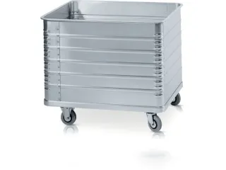 aluminium bakwagen,laadvl. LxB 1250x700mm,655l,HxLxB 955x1300x750mm - 2