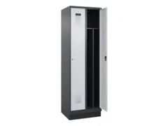 locker voor scheiding van kleding,HxBxD 1950x600x500mm,2vak