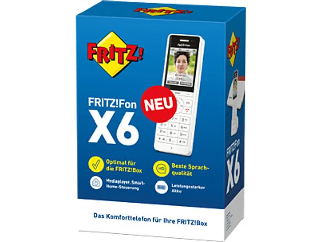 Fritz! Fon X6 Dect Handset AVM Wit Draadloos Li-Ion-Accu