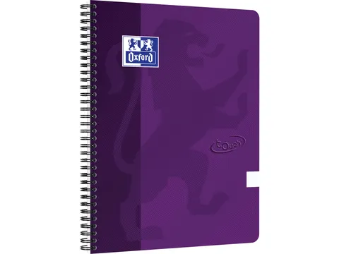 School Touch spiraalblok A4 140 bladzijden blanco