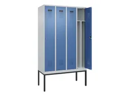 locker voor scheiding van kleding,HxBxD 2120x1200x500mm,4vak