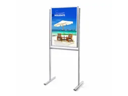 Infobord Design Standaard 25 mm Rechte Hoeken Dubbelzijdig 70x100cm