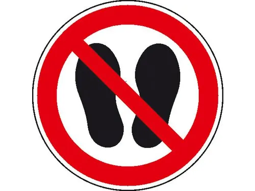 Verbodsbord,Verboden Oppervl. Te Betreden,Wandbord,Aluminium,Standaard