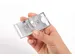 Badge Durable 8542 classic avec aimant 34x74mm gris argenté
