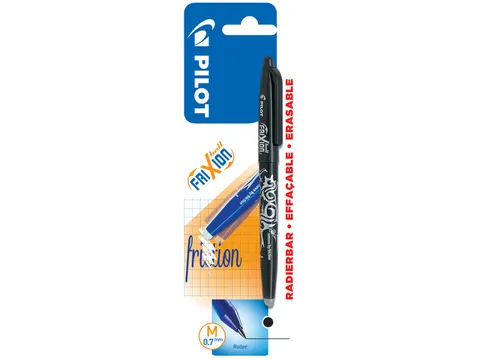 Rollerpen Pilot Frixion Ball 0.7mm BL-FR7 Medium Zwart op Blister