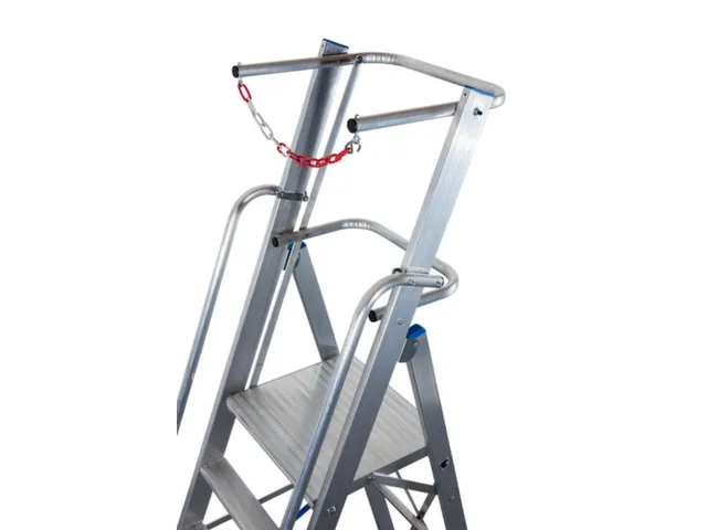 Krause Ladder Aluminium Bordes 1.40m 6Treden Incl.Bordes