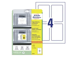 Avery Zweckform 8001 Voorbedrukte positioneeretiketten 120x80mm 20 st. - 1