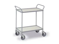 Universele Wagen 150kg 660x340mm 2 Etages Met Beugel Zilvergrijs