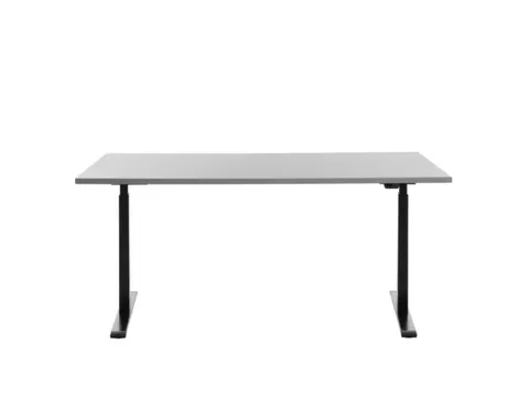 Elektrisch ihv bureau,HxBxD 700-1200x1600x800mm,blad grijs