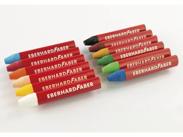 Raamkrijt Eberhard Faber etui a 12 stuks assorti