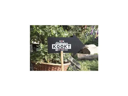 Krijtbord Securit pijl 440x270mm met houten pin