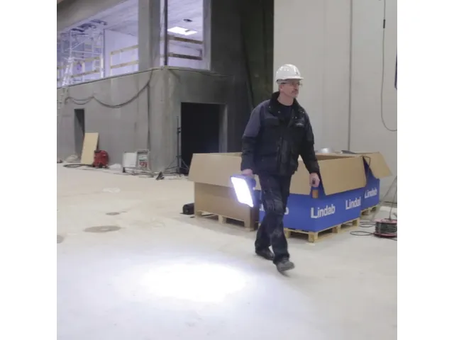 accu-schijnwerper voor in de bouw,behuizing kunststof,66 SMD-led