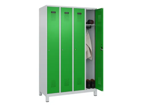 locker,HxBxD 1950x1200x500mm,4vak,vak B 300mm,cil.-slot,voeten