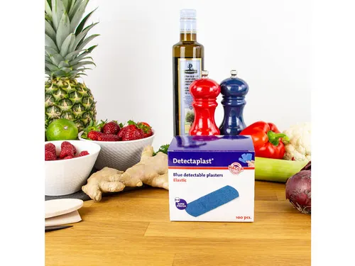 Detectaplast 8241 Textielpleister Elastisch Blauw 25x72mm 100 Stuks